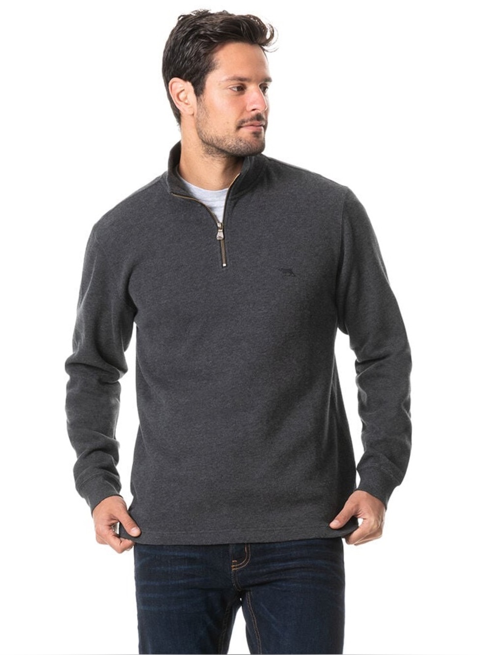 Rodd & Gunn Alton Ave 1/4 Zip Sweatshirt NWT Large 100% Cotton